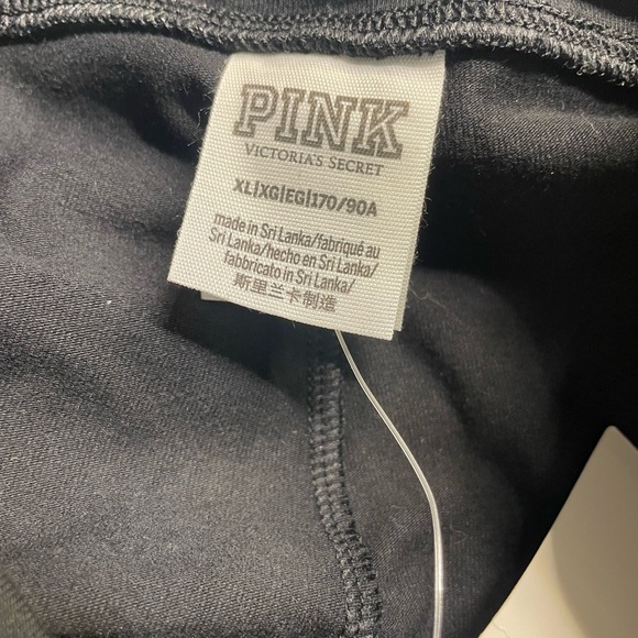 Pink by Victoria's Secret V-Shape Crossover Skort Skirt in Black w/ Pockets XL. - Picture 5 of 6